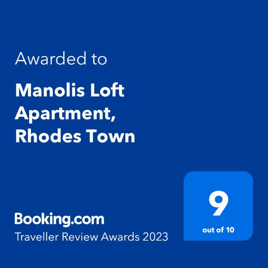 Manolis Loft Apartment, Rhodes Town Rhodes City Exterior foto